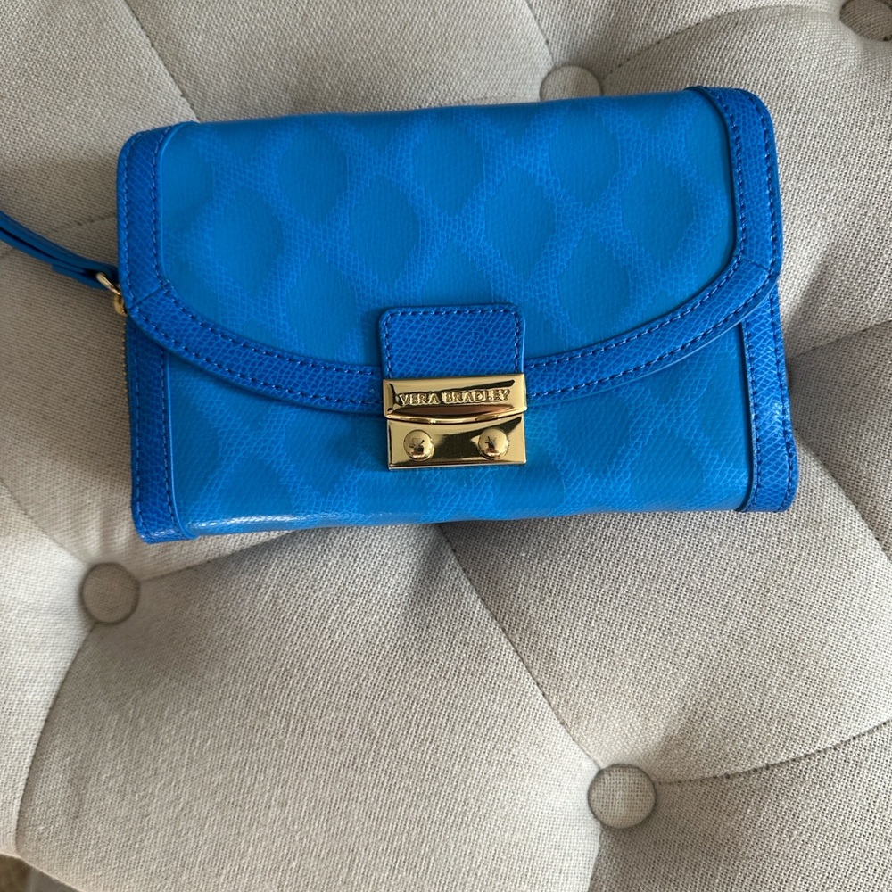 Vera Bradley Bright Blue Wristlet